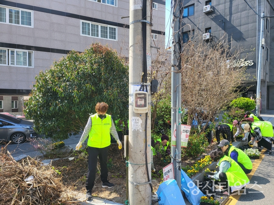 물금읍 동중마을 마을 가꾸기 사업ⓒ양산타임스