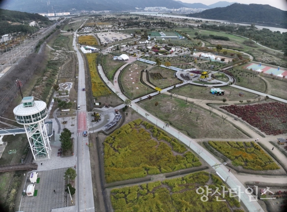 황산공원 전경ⓒ양산타임스