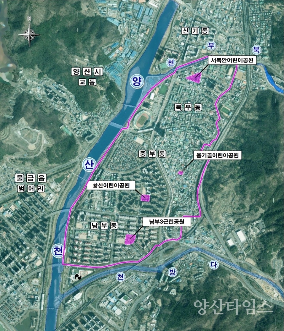 석계1 지구 사업대상지 위치도ⓒ양산타임스