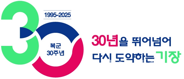 기장군 복군 30주년 기념 슬로건ⓒ양산타임스