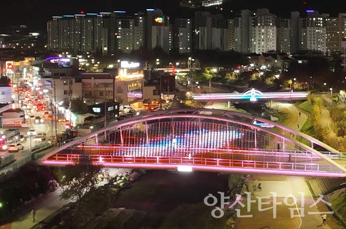 좌광천 지방정원 전경ⓒ양산타임스