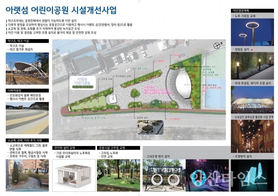 아랫섬어린이공원 시설개선 사업ⓒ양산타임스