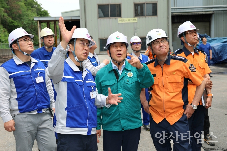 대형 화재예방 현장점검ⓒ양산타임스