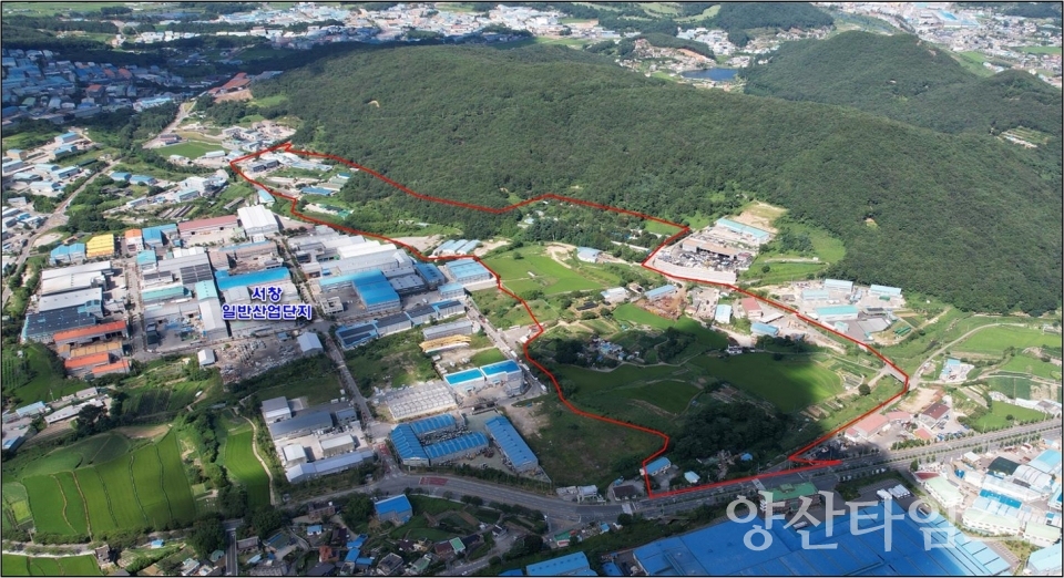 주남일반산업단지 위치도ⓒ양산타임스