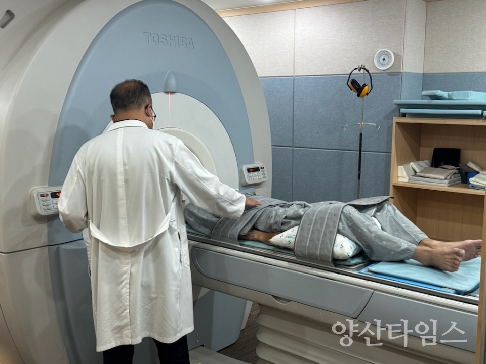 기장병원에서 건강 취약계층을 대상으로 무료 건강검진을 실시하고 있다ⓒ양산타임스