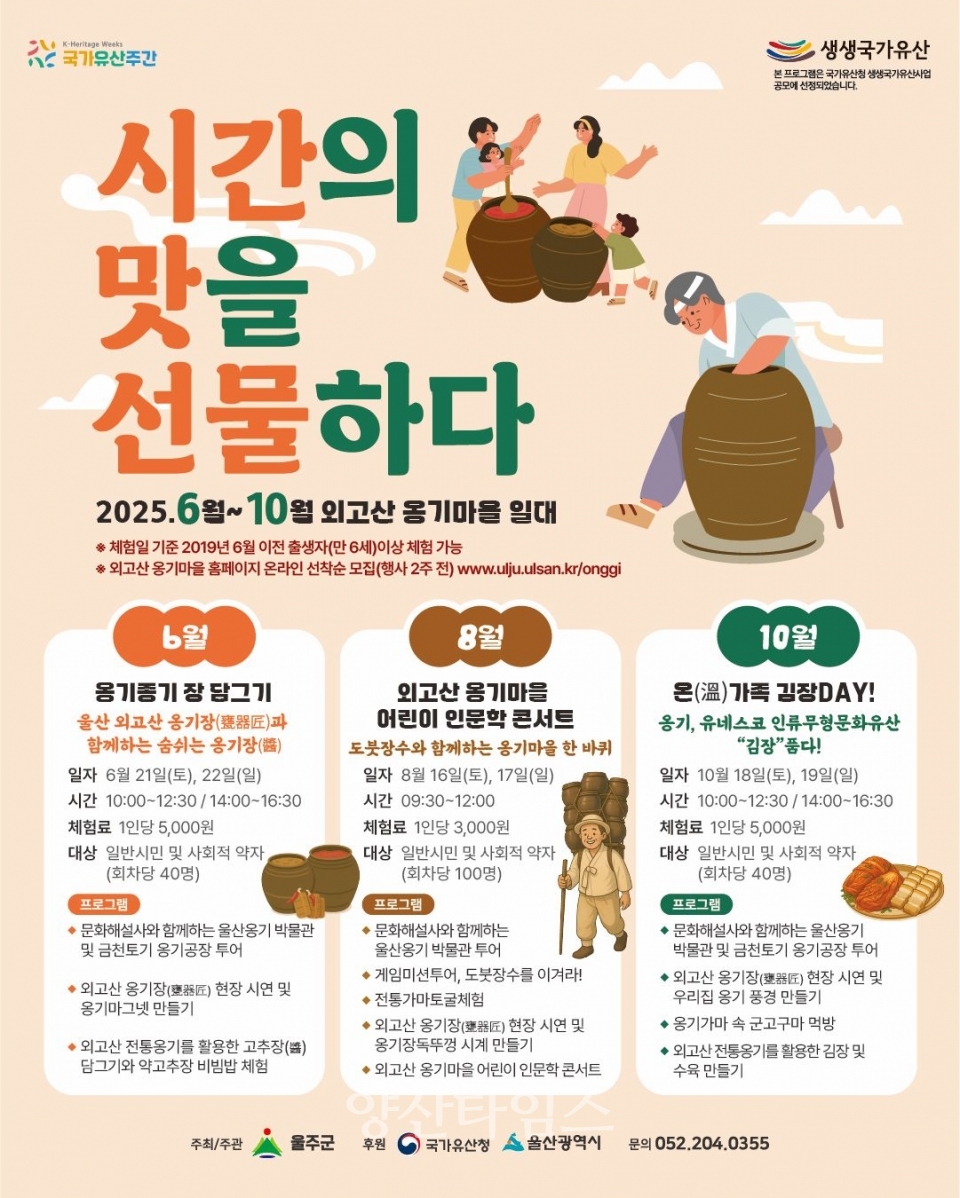 울주군, ‘외고산 옹기장’ 주제로 생생국가유산 행사 개최ⓒ양산타임스