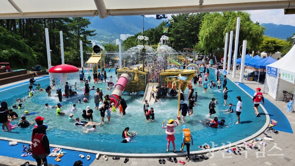 명동공원 물놀이장ⓒ양산타임스