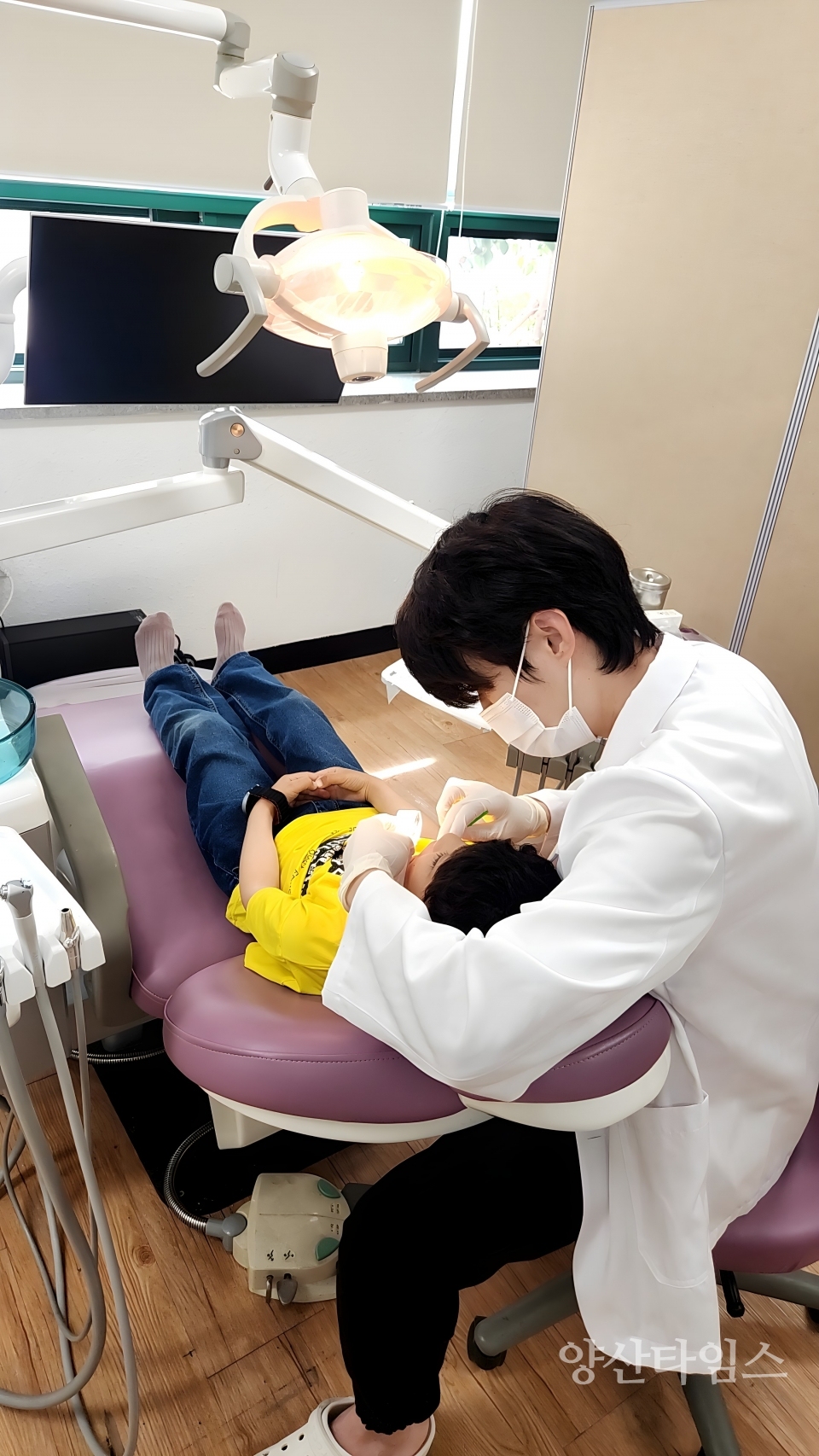 웅상보건소 학생 건강검진ⓒ양산타임스