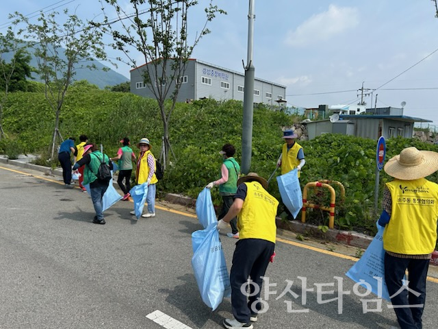 소주동 유관단체 국토대청소ⓒ양산타임스