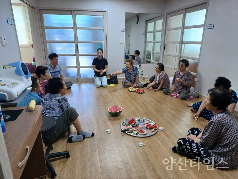 중앙동 폭염대비 경로당 방문 점검ⓒ양산타임스