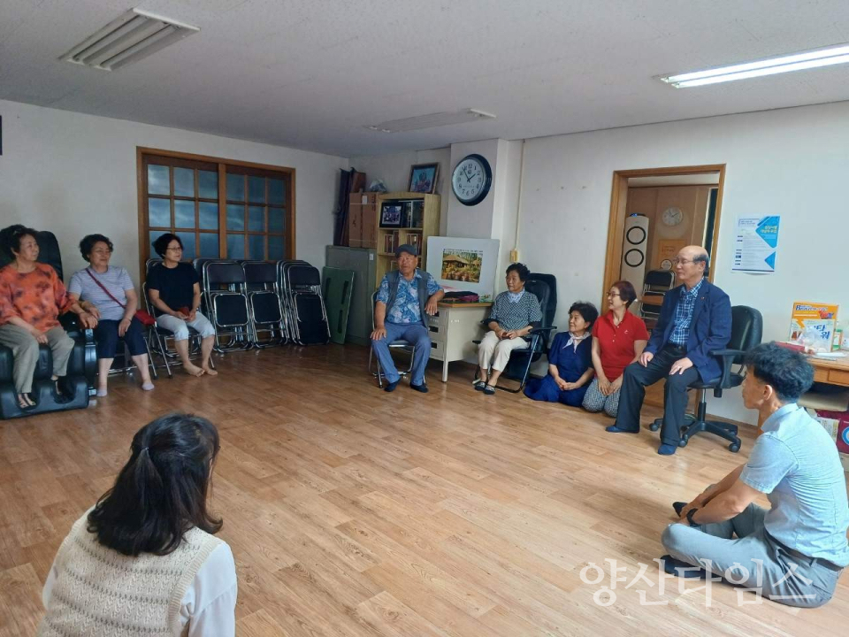 중앙동 폭염대비 경로당 방문 점검ⓒ양산타임스