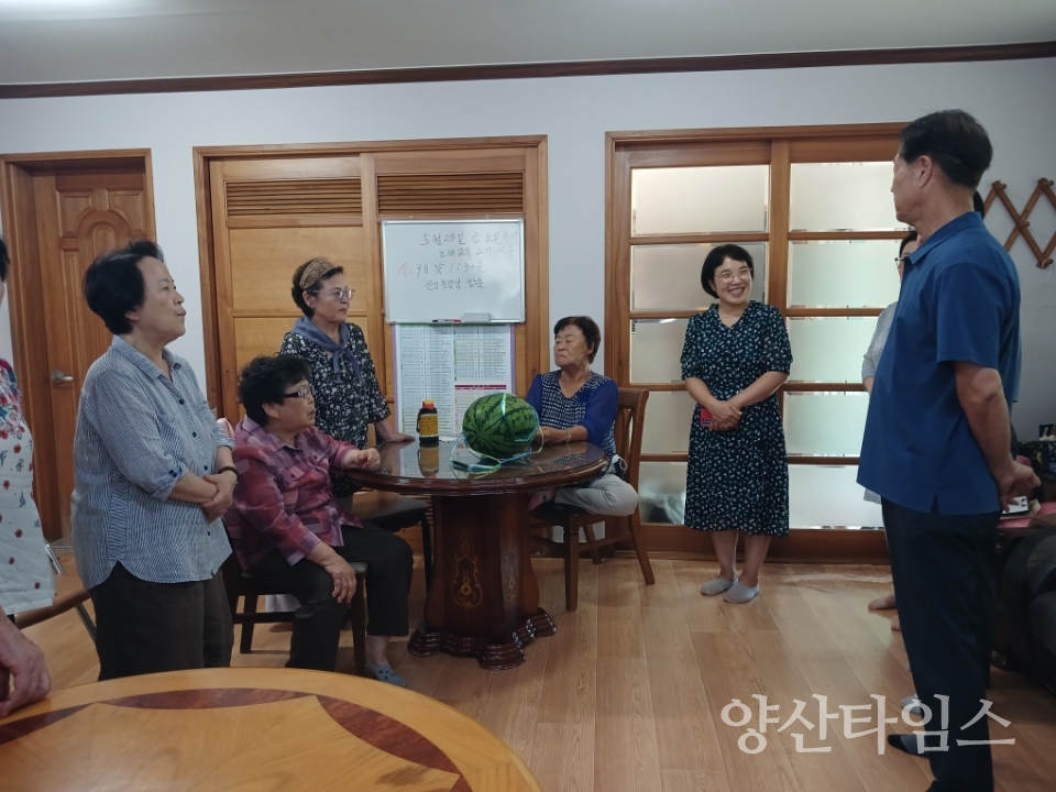 양주동 폭염대비 경로당 현장점검ⓒ양산타임스