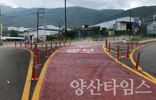 주민건의사항 처리 전(유도봉)ⓒ양산타임스