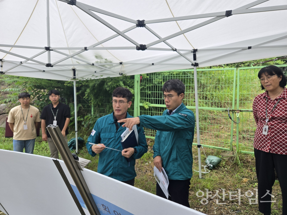 김신호 부시장 동부양산 현장행정_웅상센트럴파크ⓒ양산타임스