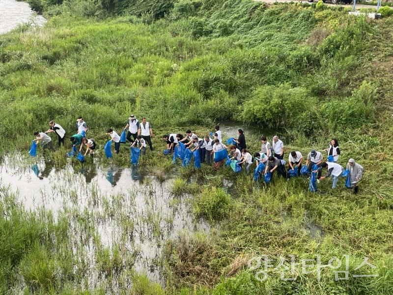 상북면 하천 정화 사업ⓒ양산타임스