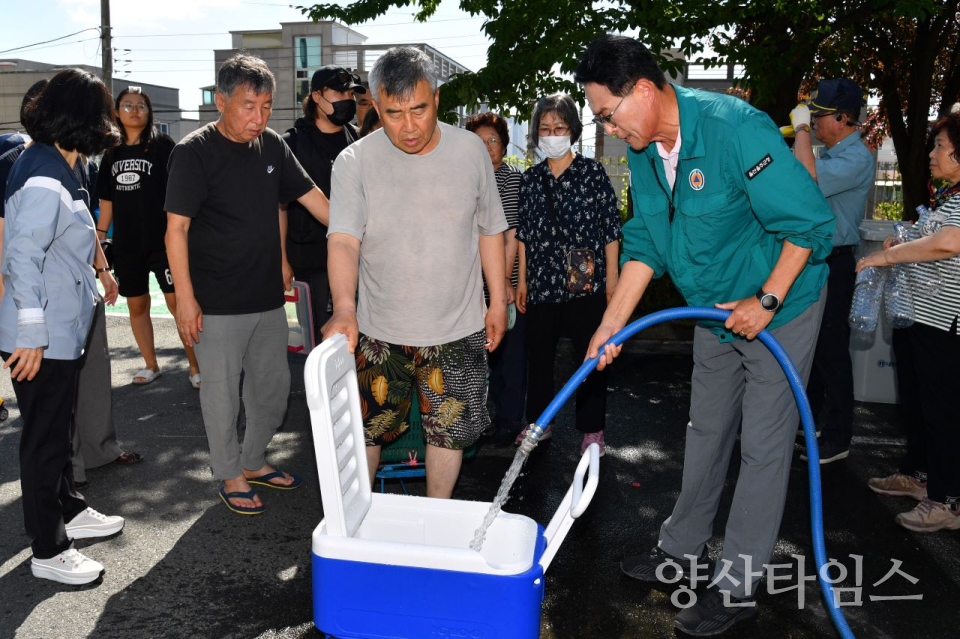 울주군, ‘전 직원 동원’ 단수 피해지역 물 공급 사투ⓒ양산타임스