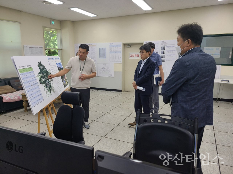 양산부시장 상하수도시설 현장행정ⓒ양산타임스