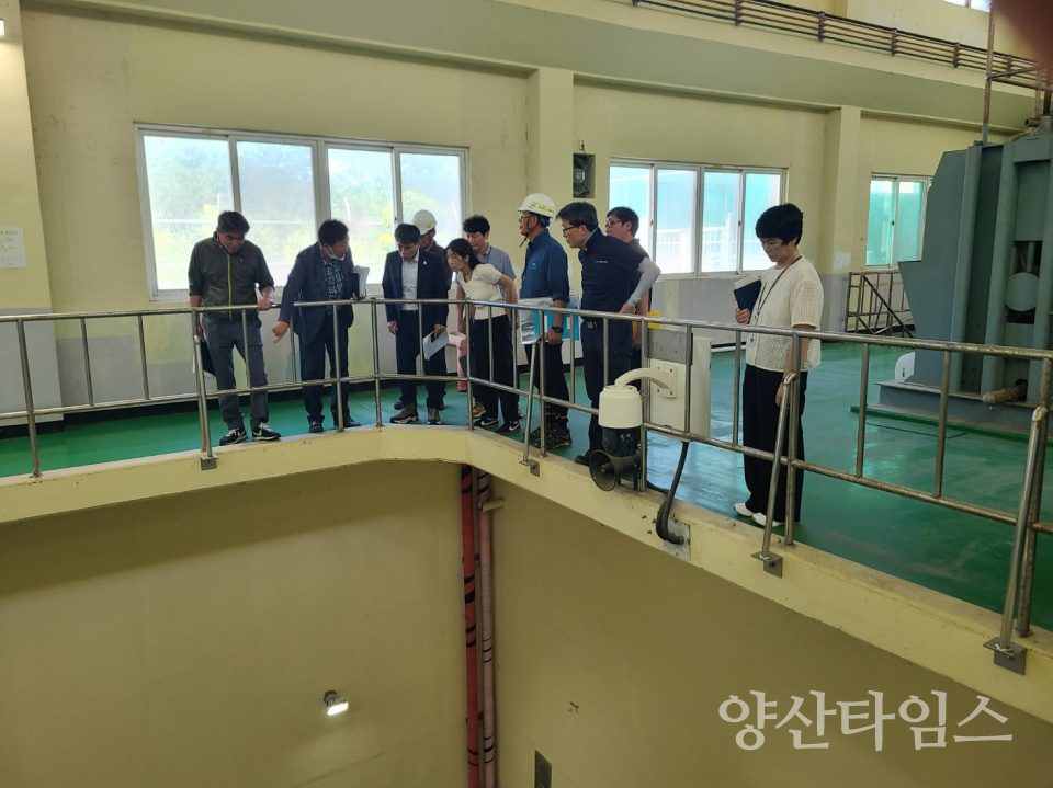 양산부시장 상하수도시설 현장행정ⓒ양산타임스