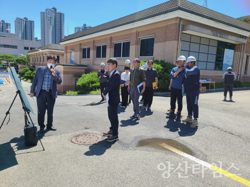 양산부시장 상하수도시설 현장행정ⓒ양산타임스
