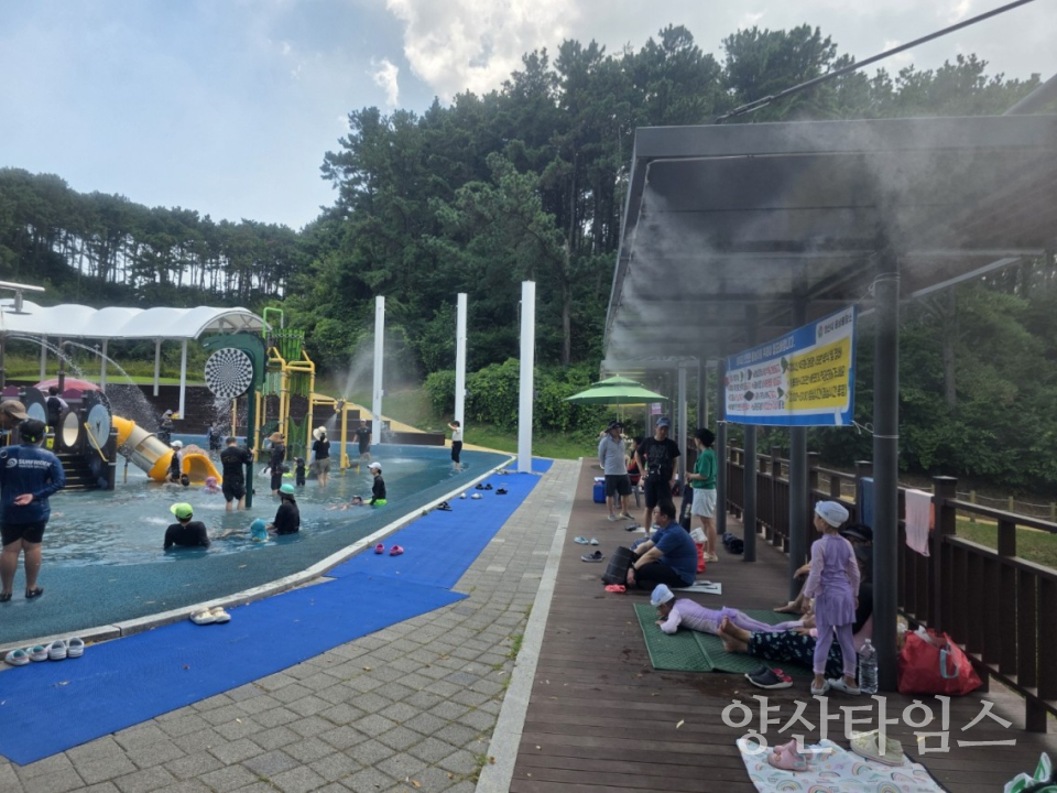 명동공원 물놀이장ⓒ양산타임스