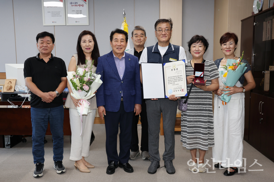6.25 참전유공자 유족 훈장 전수ⓒ양산타임스