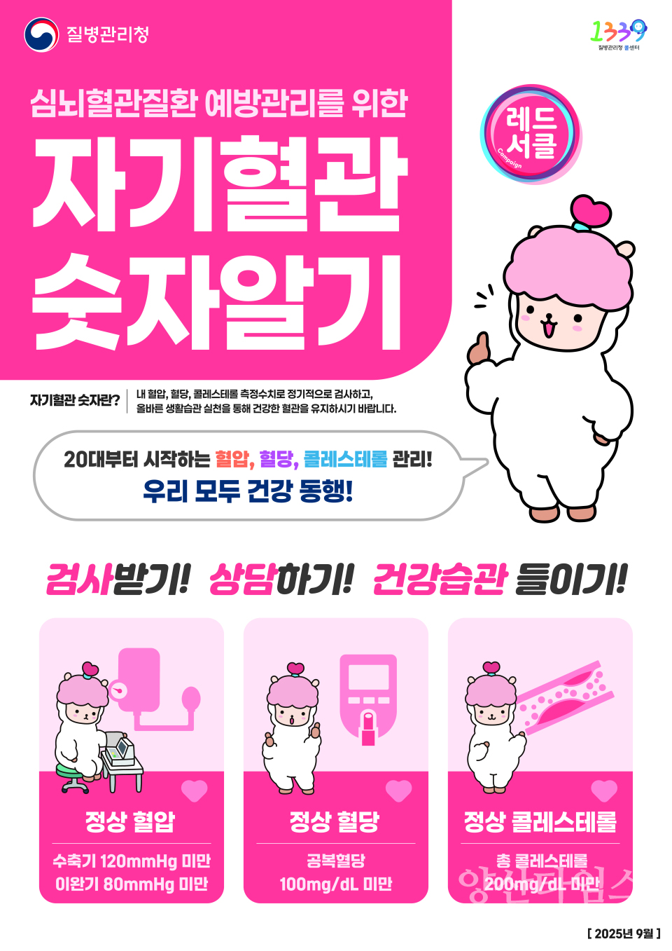 자기혈관 숫자 알기 홍보ⓒ양산타임스