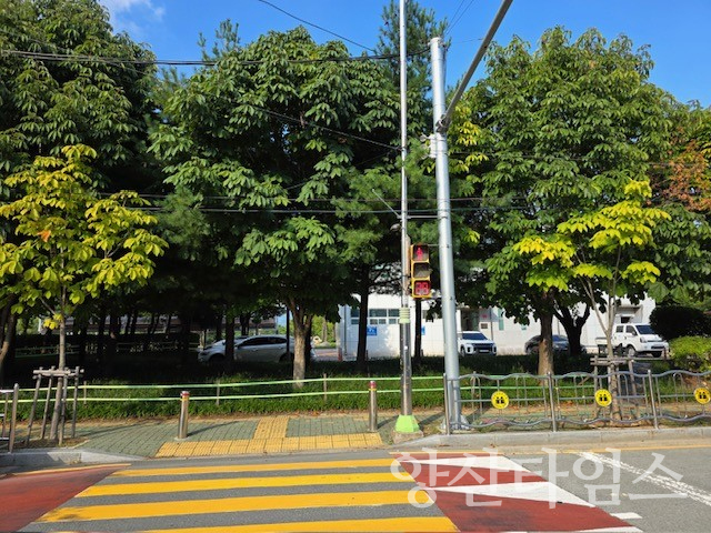 어린이 보호구역 개선사업ⓒ양산타임스