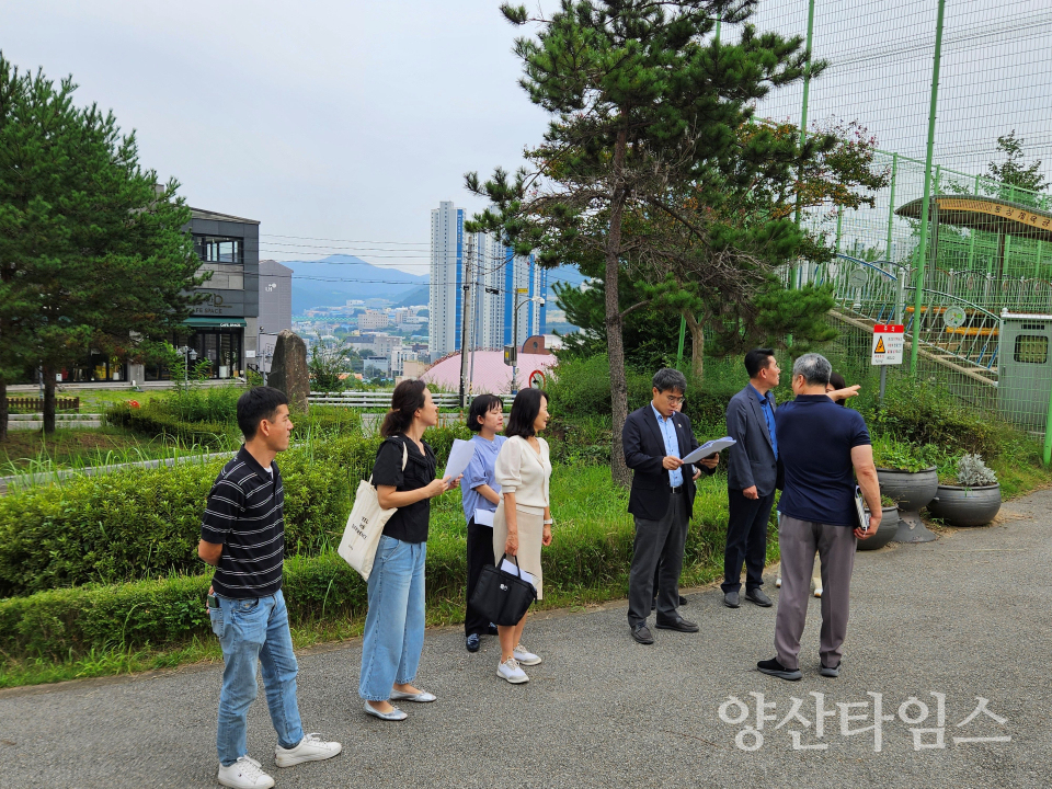 공공체육시설 현장행정_웅상체육공원ⓒ양산타임스