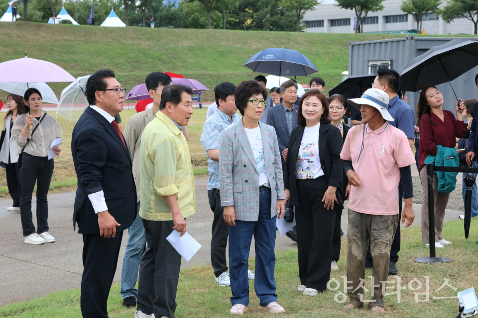 삽량문화축전 현장점검ⓒ양산타임스