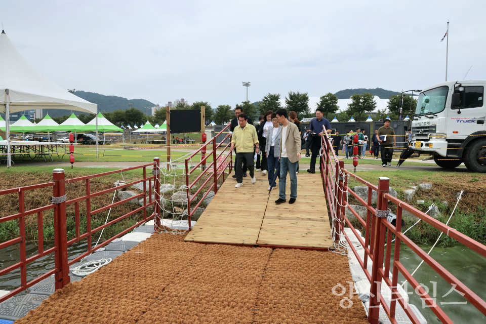 삽량문화축전 현장점검ⓒ양산타임스