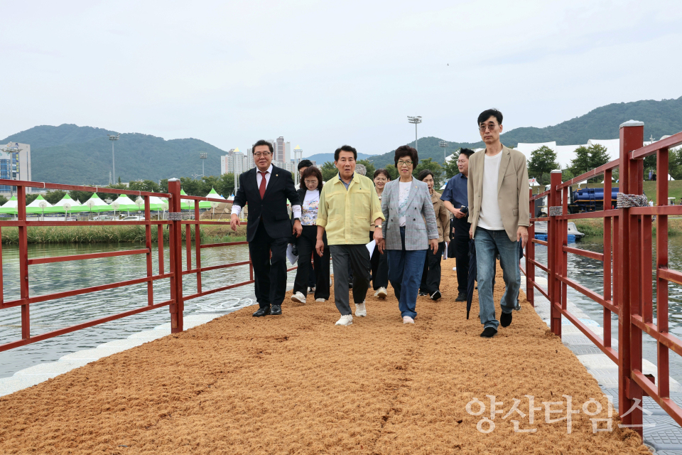 삽량문화축전 현장점검ⓒ양산타임스