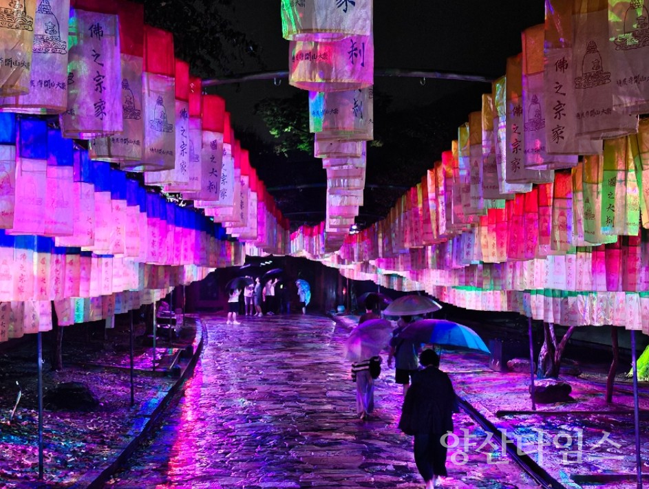 통도사 미디어아트ⓒ양산타임스