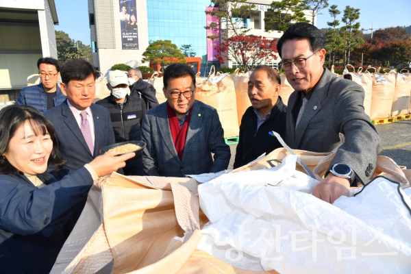 울주군, 2025년산 공공비축미곡 건조벼 첫 매입ⓒ양산타임스