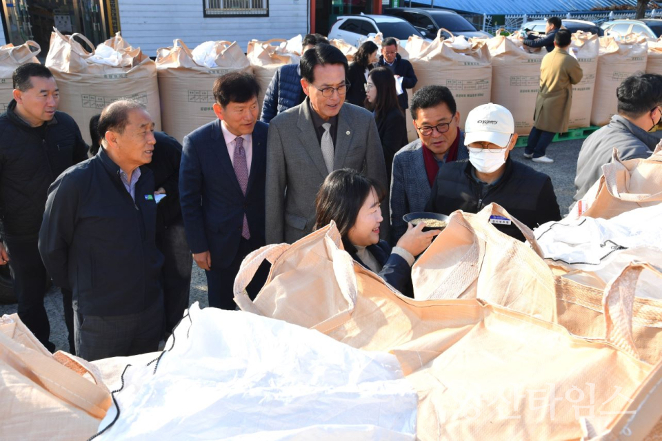 울주군, 2025년산 공공비축미곡 건조벼 첫 매입ⓒ양산타임스