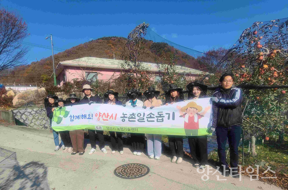 가을철 농촌 일손돕기ⓒ양산타임스