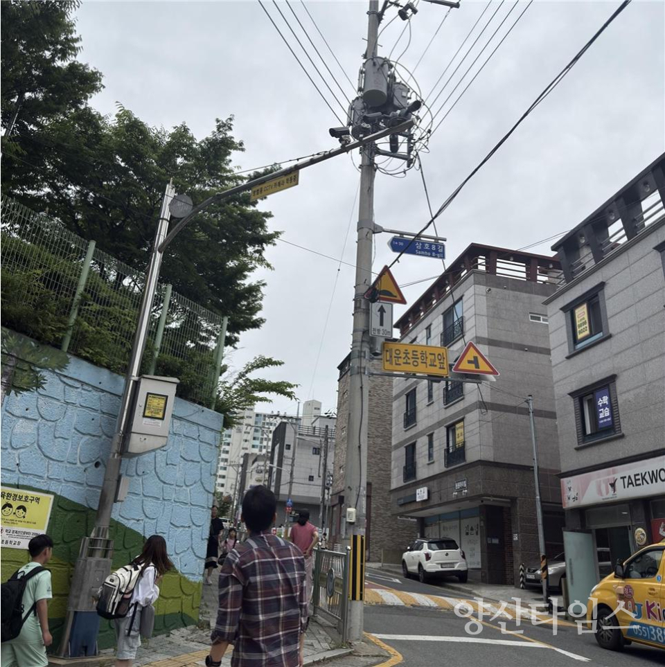 통학로 노후 CCTV 교체(대운초)ⓒ양산타임스