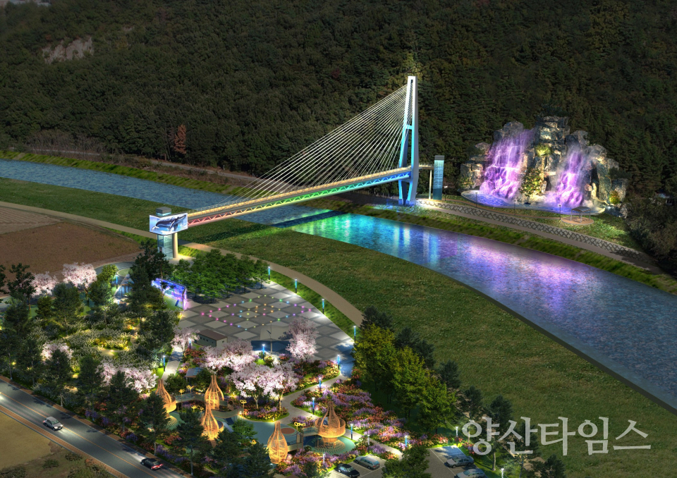 주진불빛공원 조감도ⓒ양산타임스