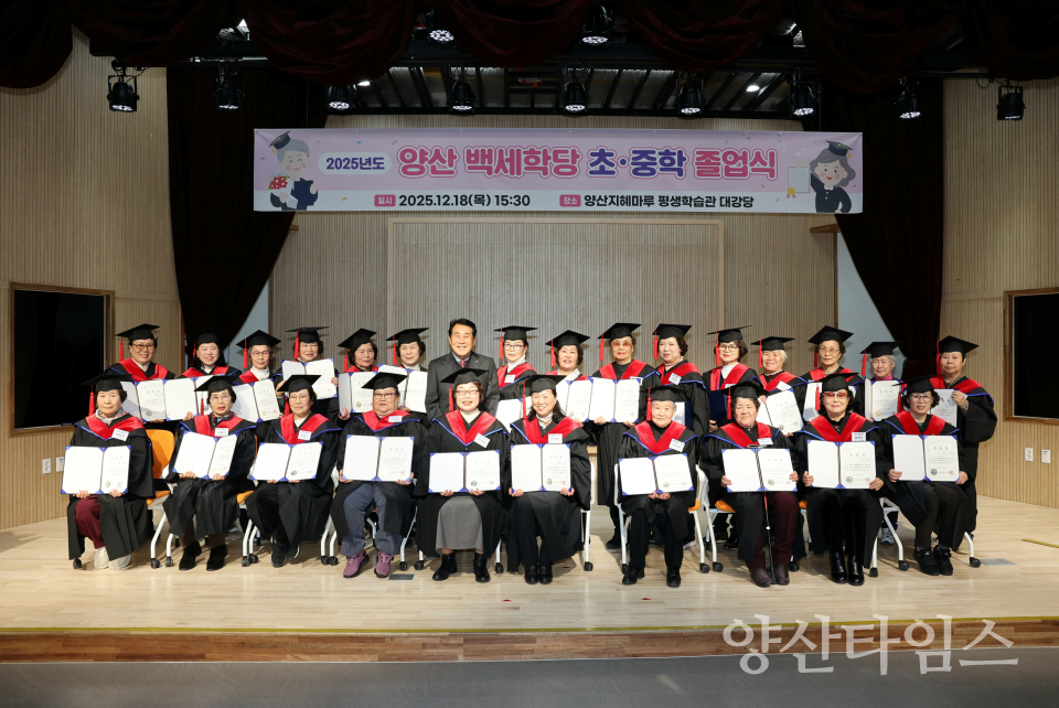 백세학당 졸업식(초등)ⓒ양산타임스