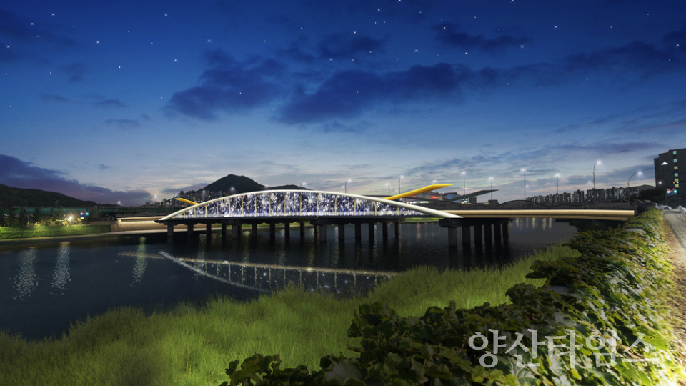 구름다리 경관조명 조감도ⓒ양산타임스