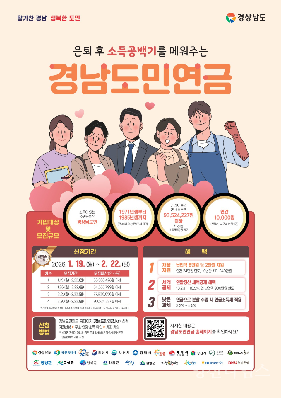 경남도민연금 포스터ⓒ양산타임스