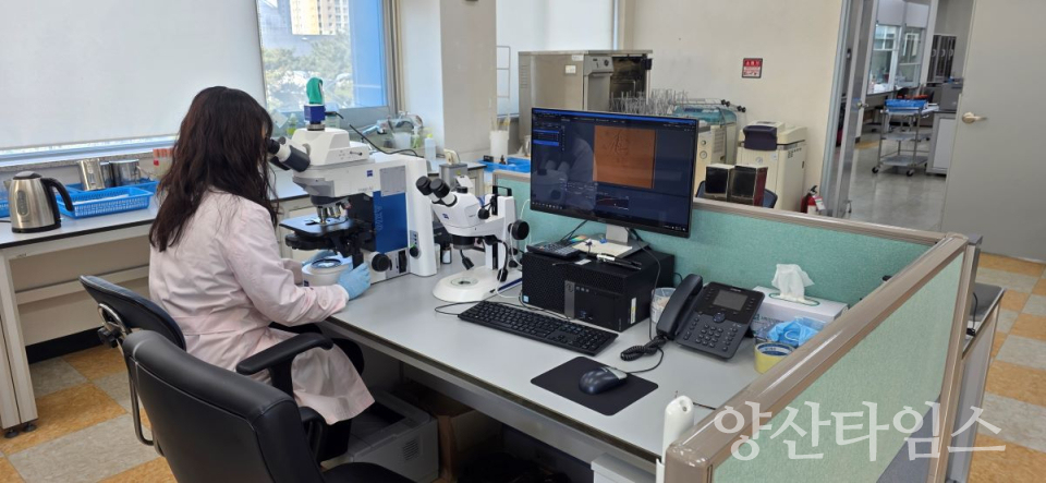 수질검사 사진ⓒ양산타임스