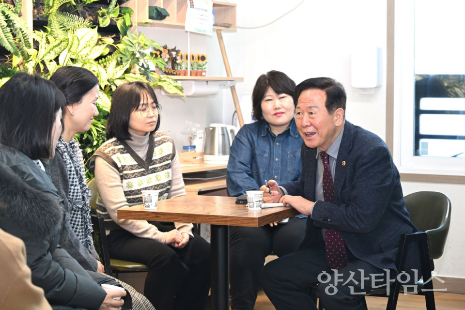 경남도의회 박인 부의장, 설 계기 지역 기반 돌봄·자립 시설 운영 현황 점검ⓒ양산타임스