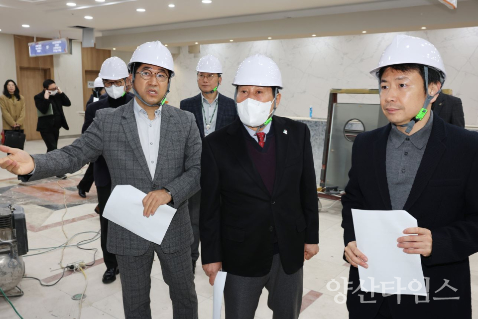 양산성모병원 개원 준비 현황 점검 ⓒ양산타임스